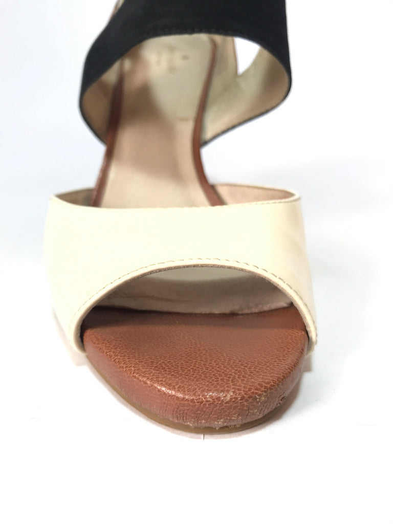 Kate Spade Tri Colour Leather Block Heels | Pre Loved |