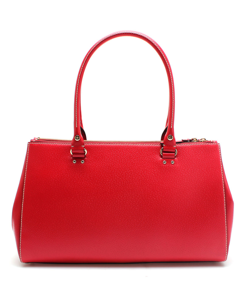 Kate Spade 'Martine Wellesley Pillbox Red' Leather Tote | Brand New ...