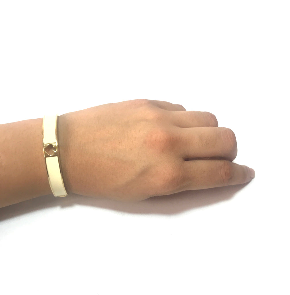 Kate Spade White & Gold Ceramic Bracelet | Brand New |