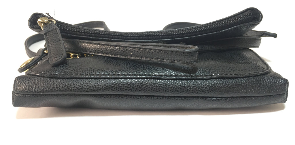 Kenneth Cole Reaction Black Leather Crossbody Bag | Gently Used |