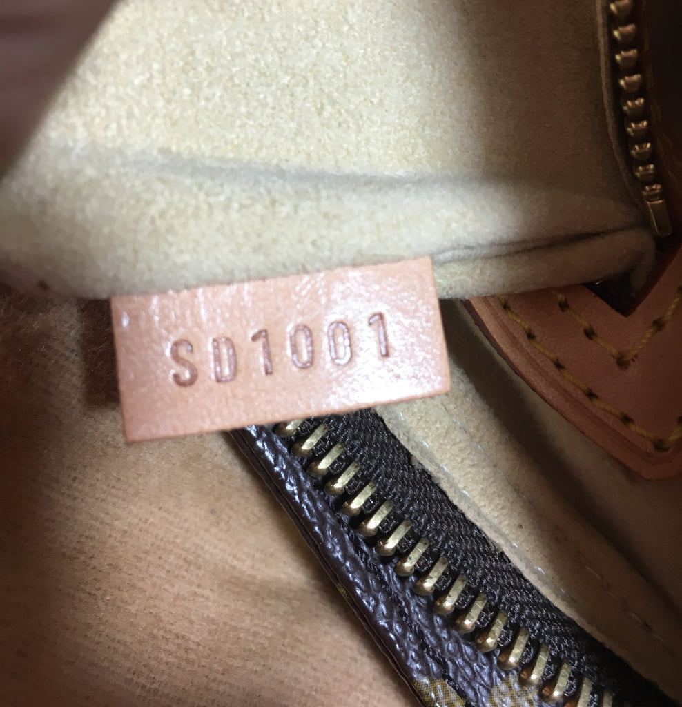 Louis Vuitton Brown Monogram Canvas Leather Looping MM Shoulder Bag | Like New |