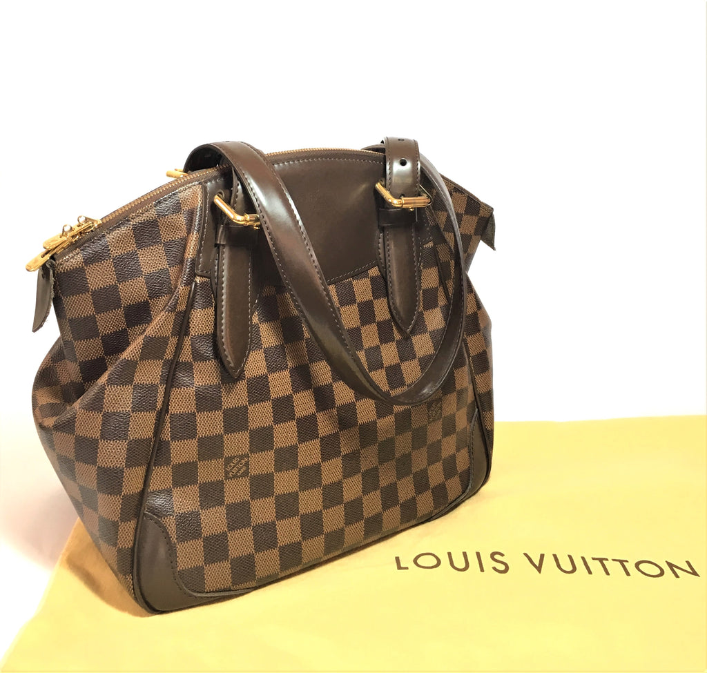 Louis Vuitton Brown Damier Ebene Canvas Verona MM Shoulder Bag | Pre Loved |