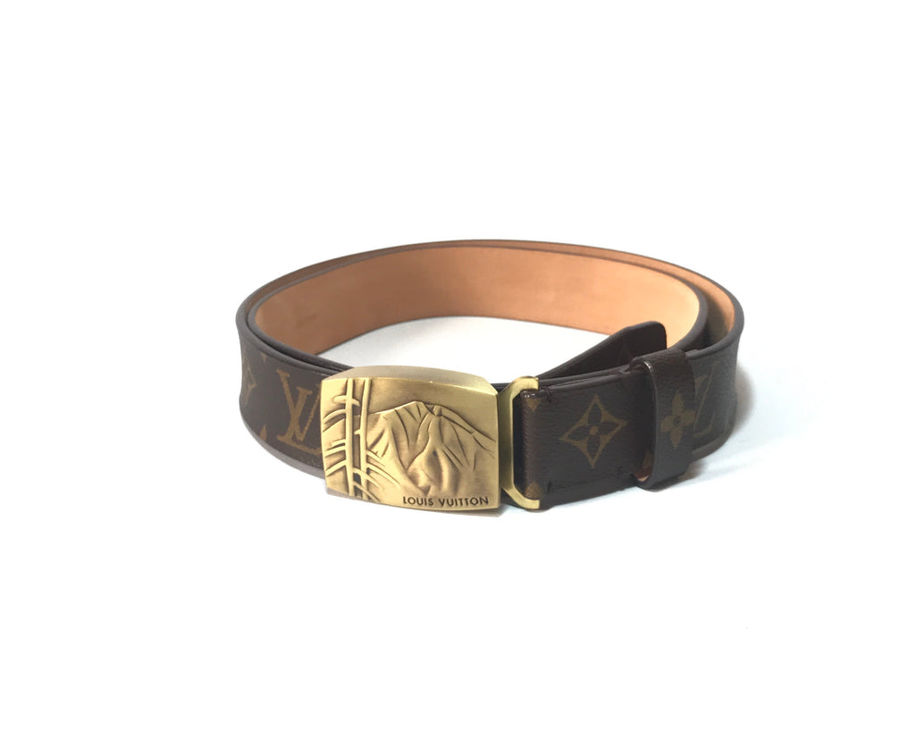 Louis Vuitton Men's Monogram Canvas Leather Belt | Like New |