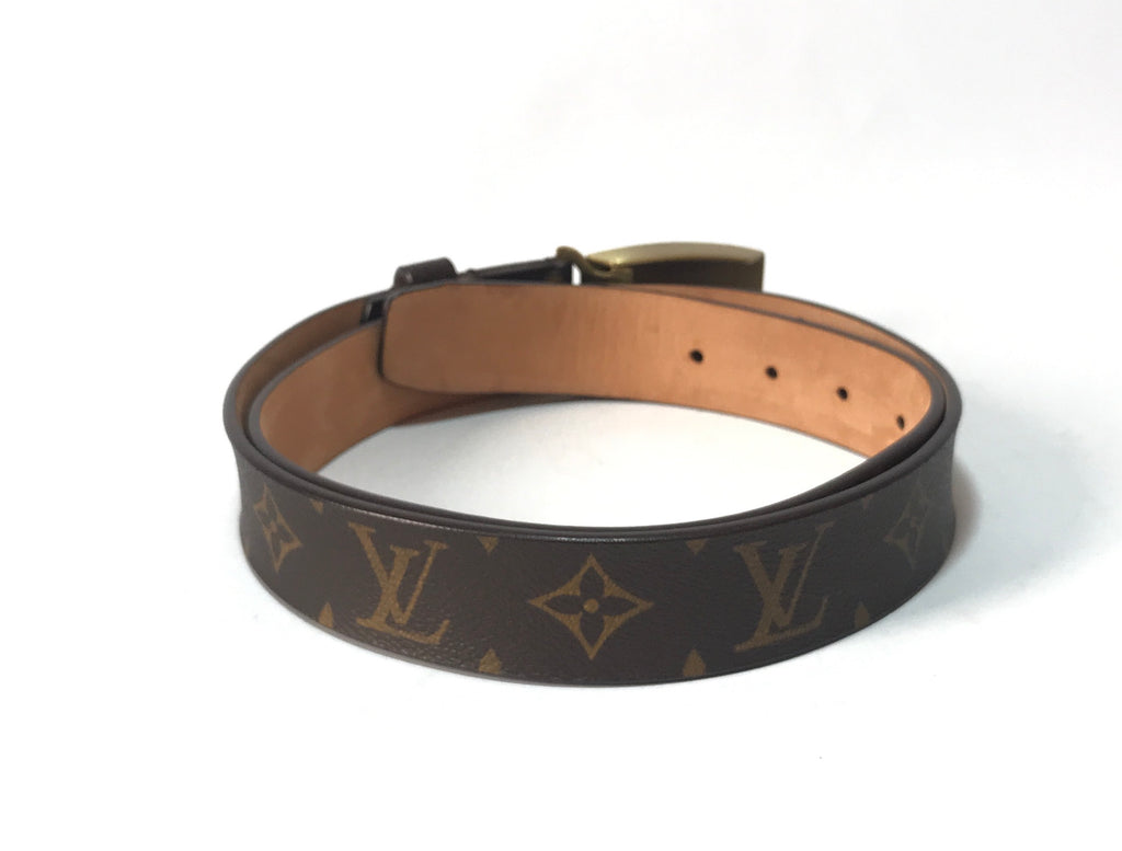 Louis Vuitton Men's Monogram Canvas Leather Belt | Like New |