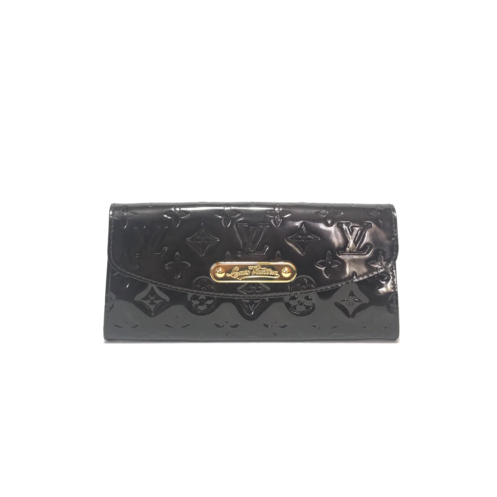 Louis Vuitton Oxblood Monogram Vernis 'Sunset Boulevard' Clutch | Gently Used |
