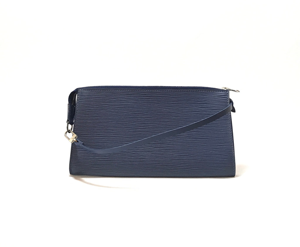 Louis Vuitton Navy Epi Leather Pochette | Gently Used |