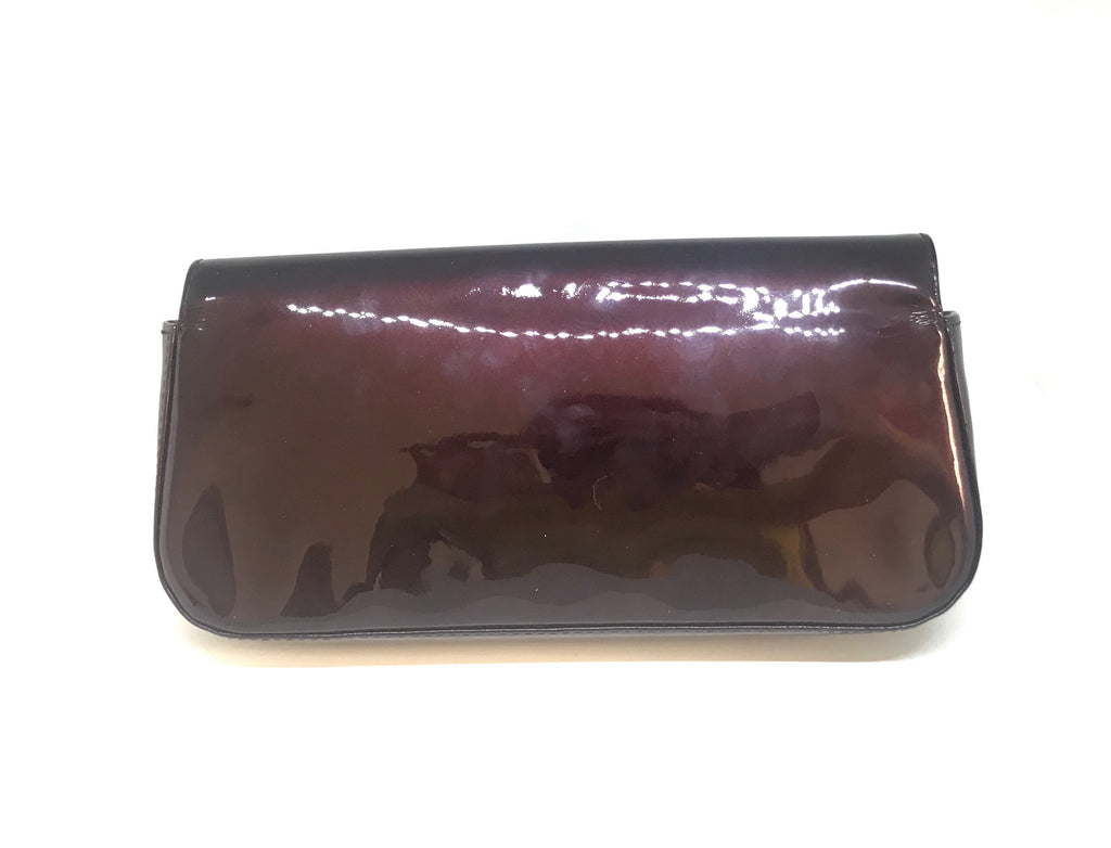Louis Vuitton Oxblood Patent Leather Sobe Clutch | Pre Loved |