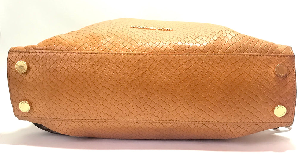 Michael Kors Tan Textured Leather Hobo Bag | Gently Used |