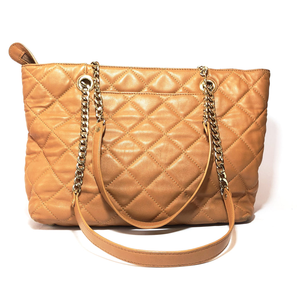 Michael Kors Tan Quilted Leather Shoulder Bag | Pre Loved |