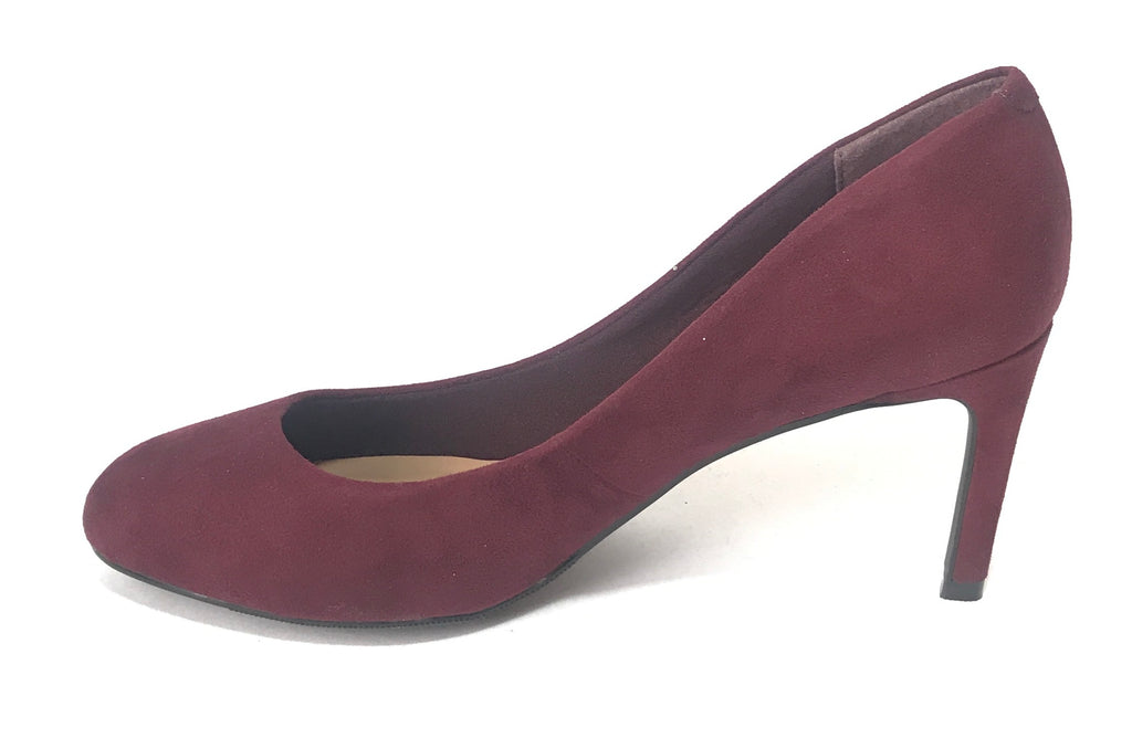 Marks & Spencer M&S Collection Maroon Suede Pumps | Brand New |