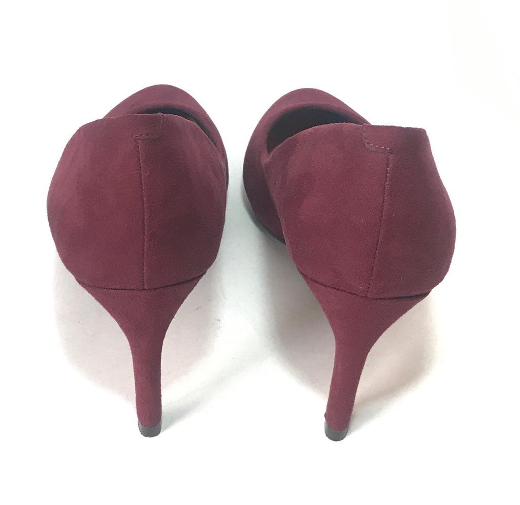 Marks & Spencer M&S Collection Maroon Suede Pumps | Brand New |