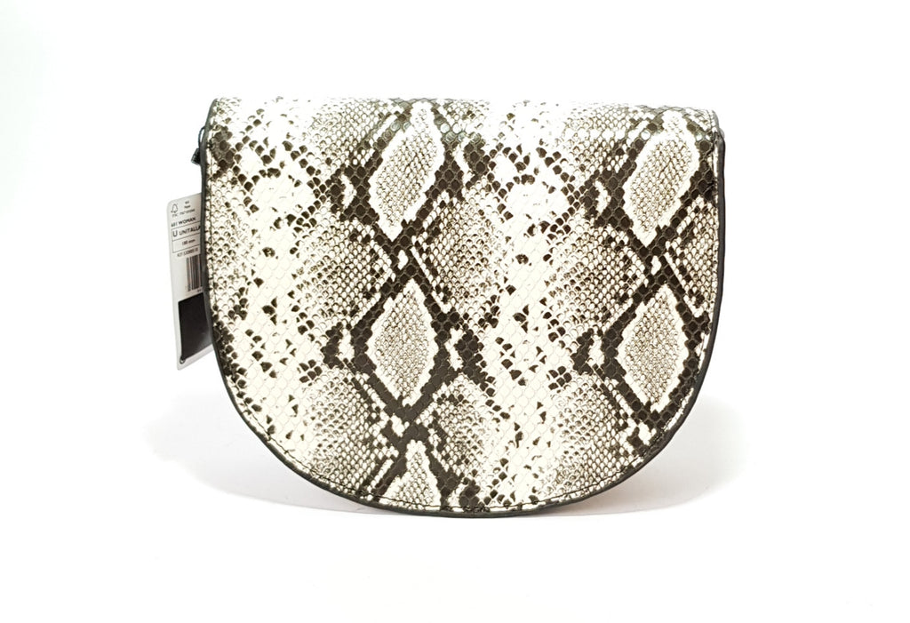 Mango Grey & White Snakeskin Printed Cross Body Bag | Brand New |