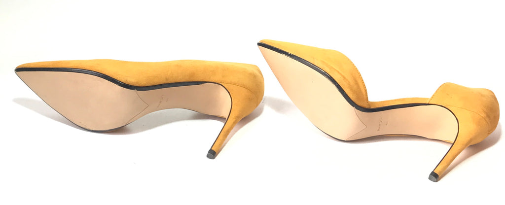 MANGO Mustard Yellow Suede Pumps | Gently Used |