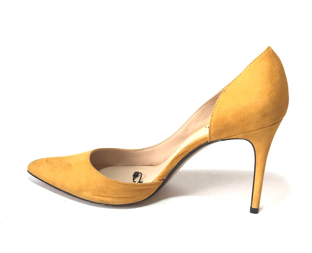 MANGO Mustard Yellow Suede Pumps | Gently Used |