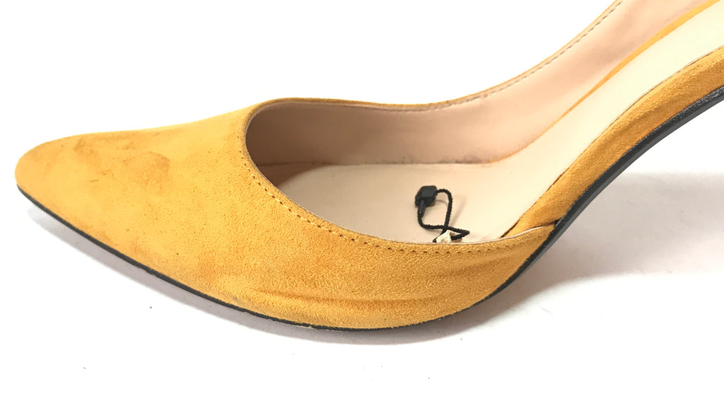 MANGO Mustard Yellow Suede Pumps | Gently Used |