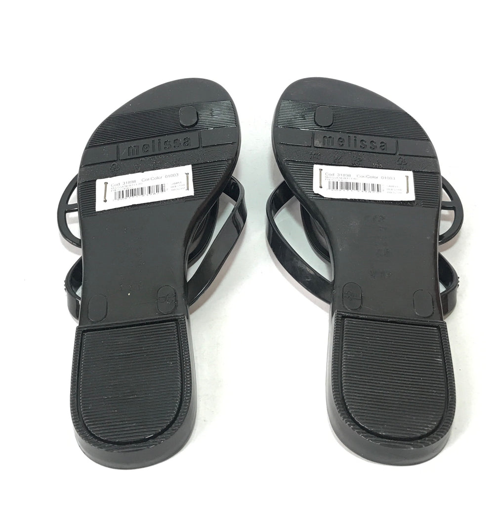 Melissa 'New Fly' Butterfly Black Sandals | Like New |