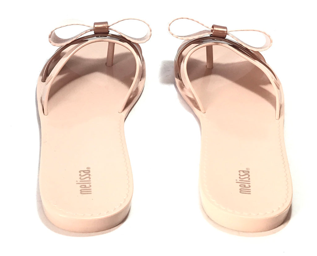 Melissa Pink Bow Slip On Sandal | Like New |