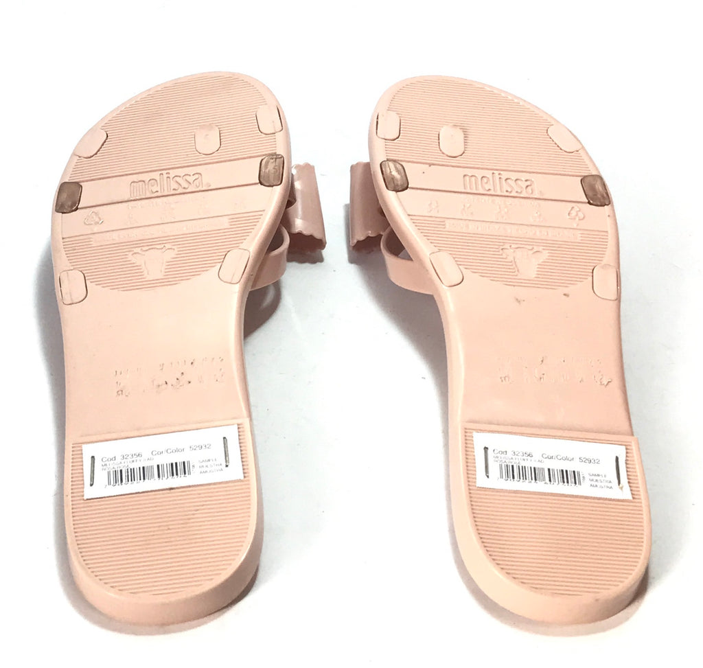 Melissa Pink Bow Slip On Sandal | Like New |