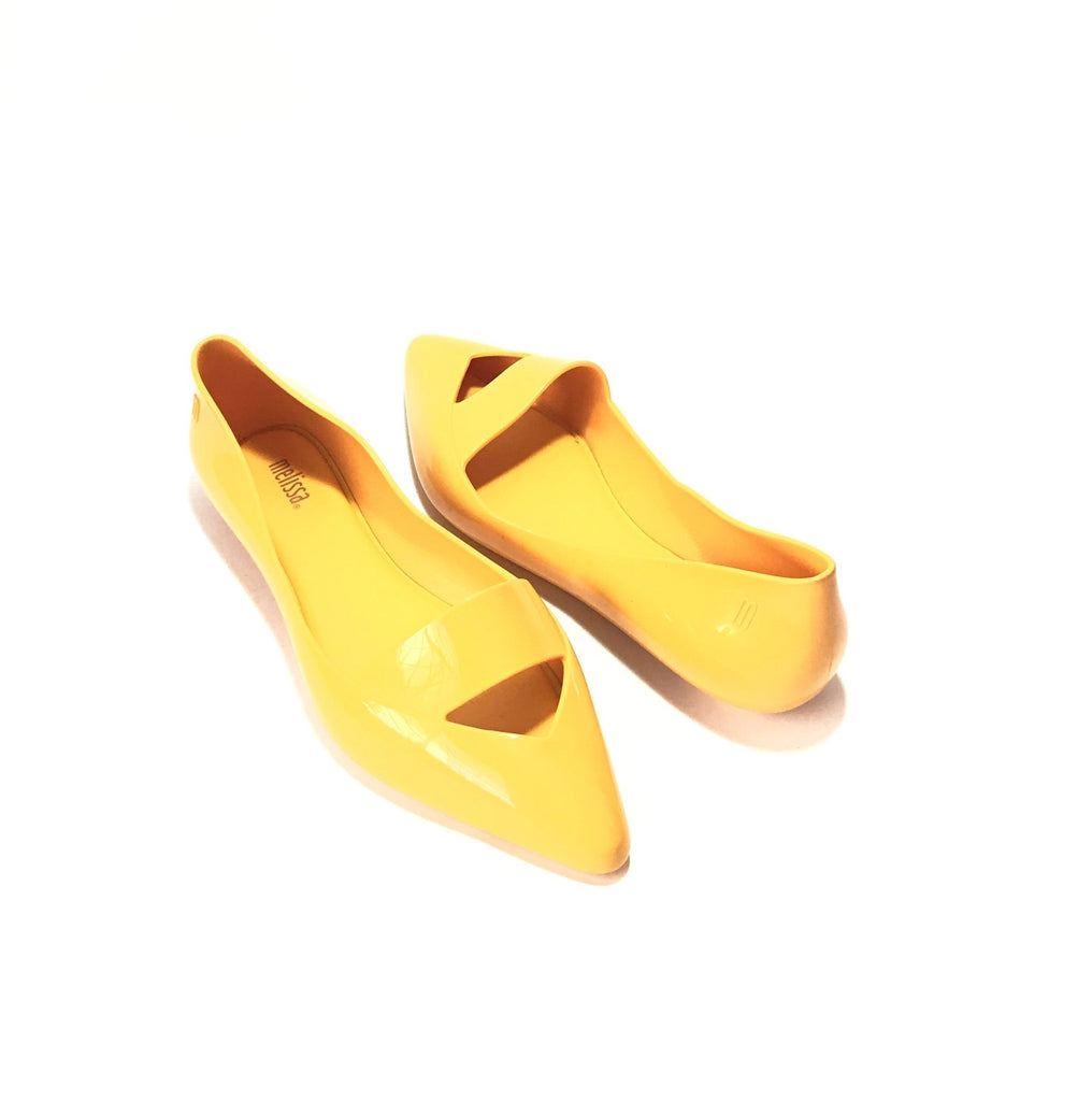 Melissa Maisie Yellow Pointed Pumps | Like New |