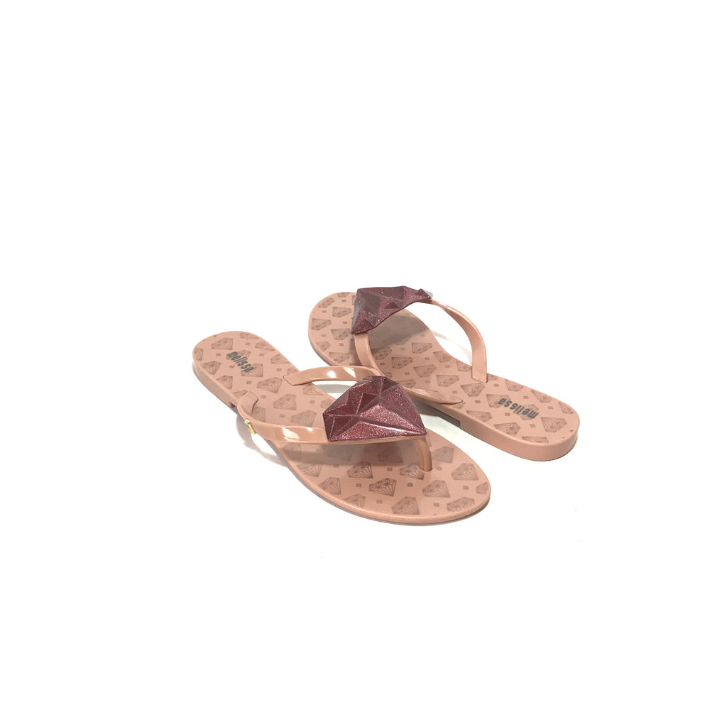 Melissa Pink Diamond Thong Sandals | Gently Used |