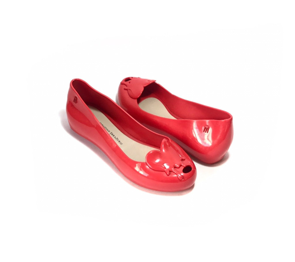 Melissa x Sebastian Errazuriz Heart Ballet Flats | Like New |