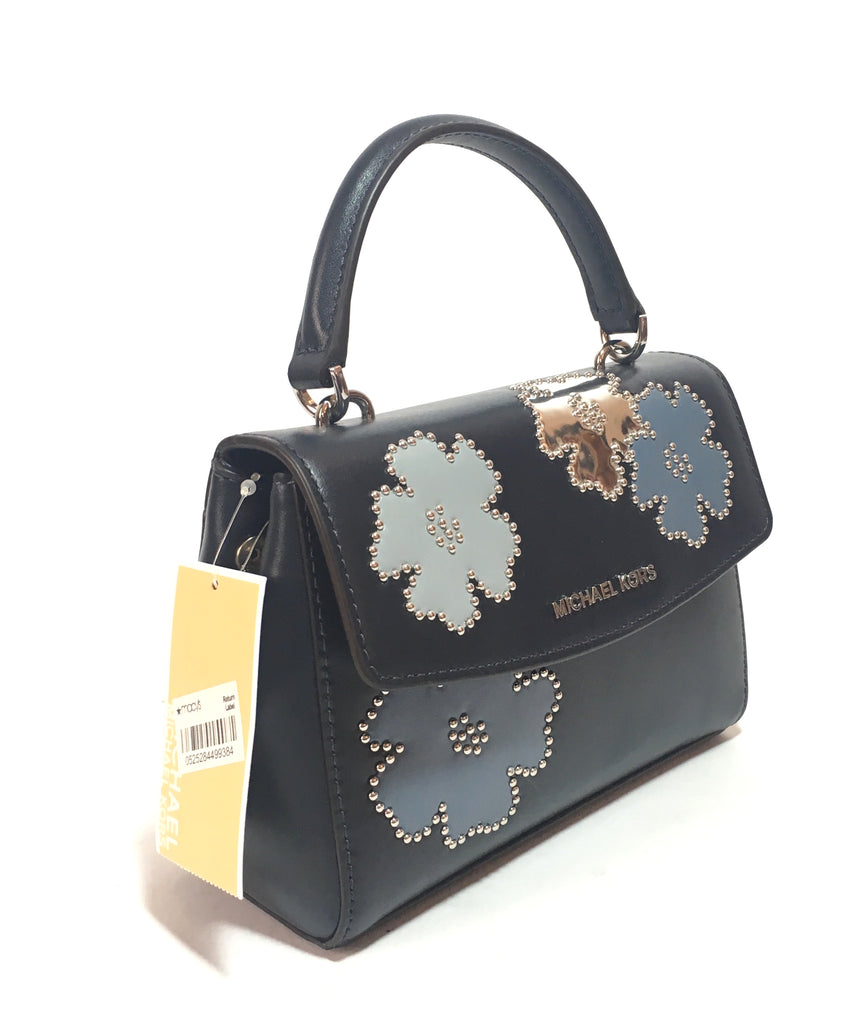 Michael Kors AVA XS Navy Leather Cross Body Bag | Brand New |