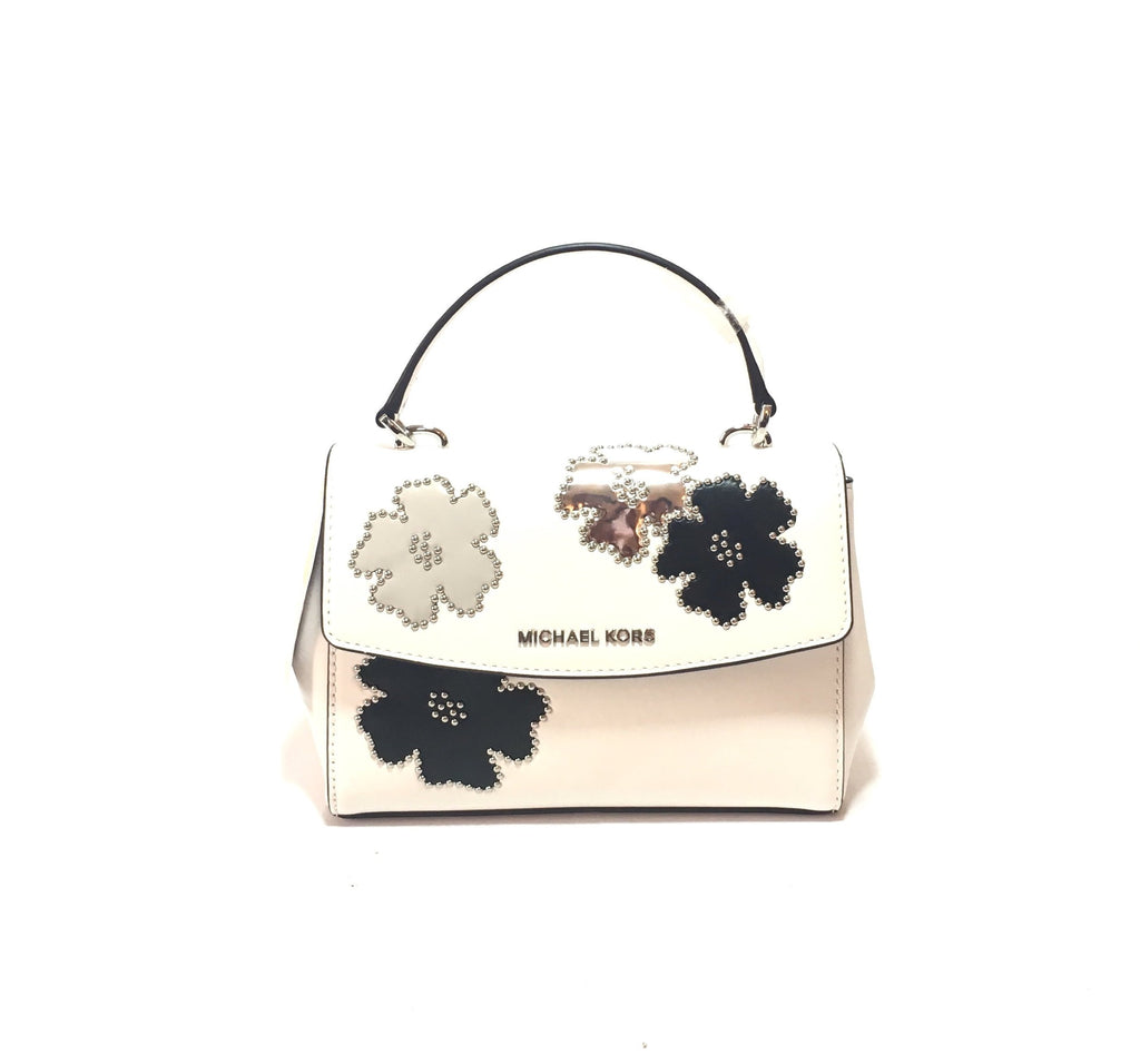 Michael Kors AVA XS White Leather Cross Body Bag | Brand New |