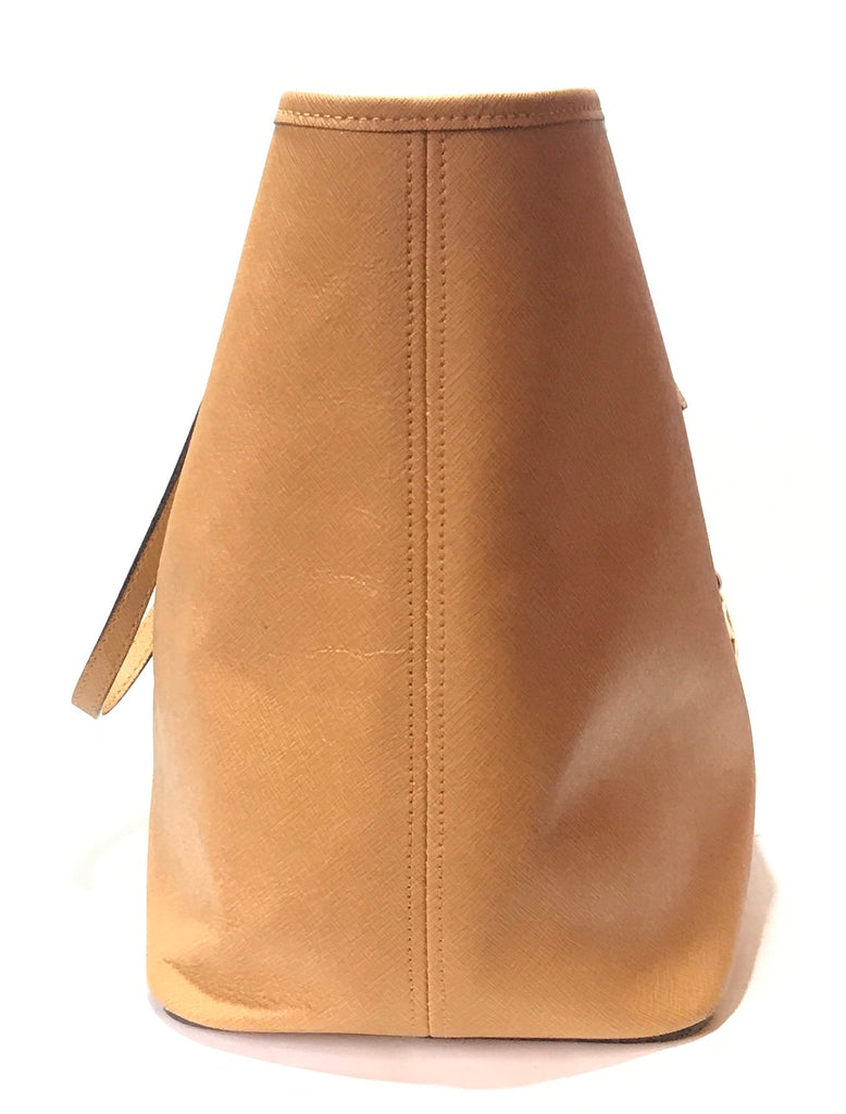 Michael Kors Jet Set Beige Saffiano Leather Tote | Gently Used |