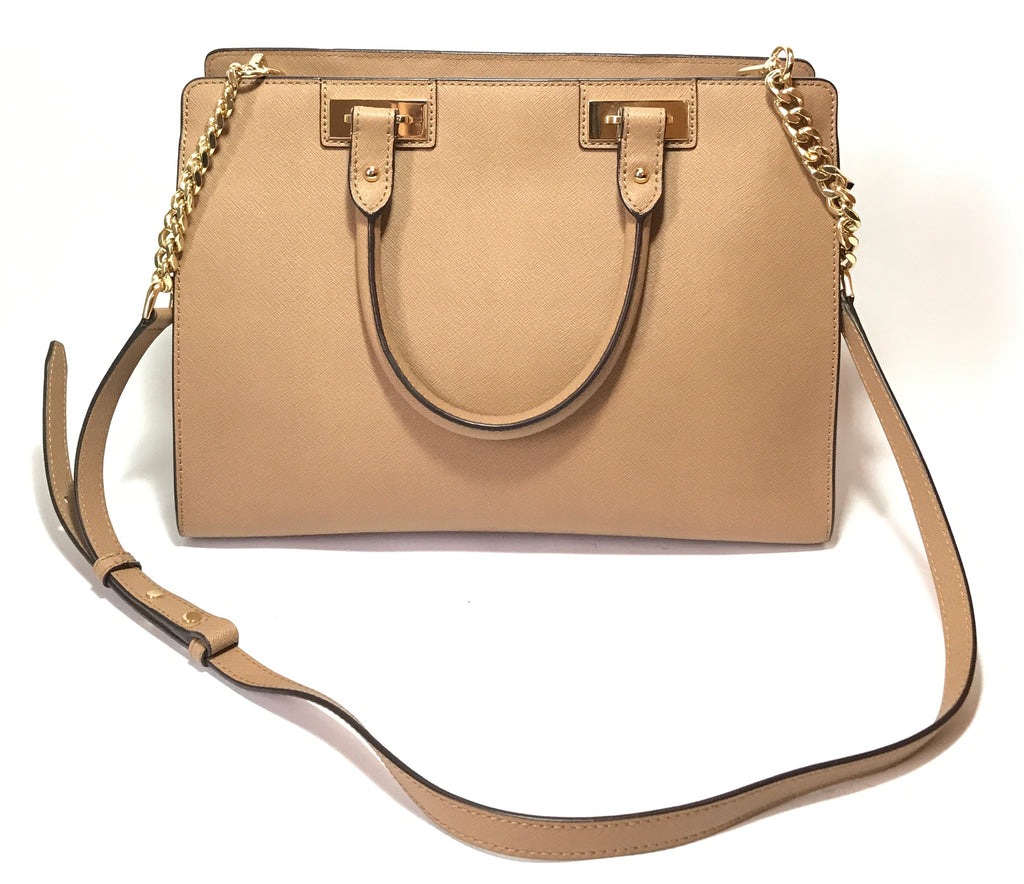 Michael Kors Beige Leather Tote | Like New |