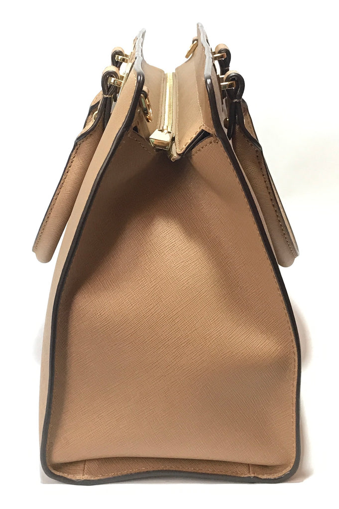 Michael Kors Beige Leather Tote | Like New |
