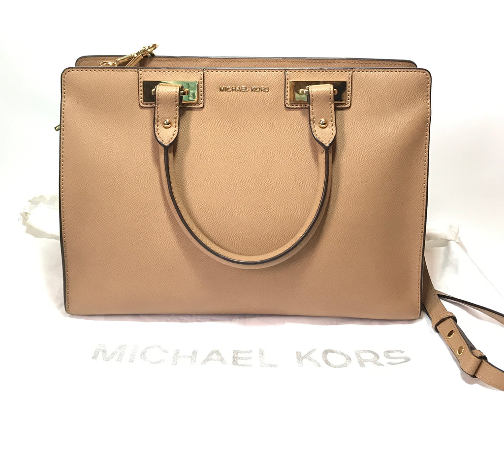 Michael Kors Beige Leather Tote | Like New |