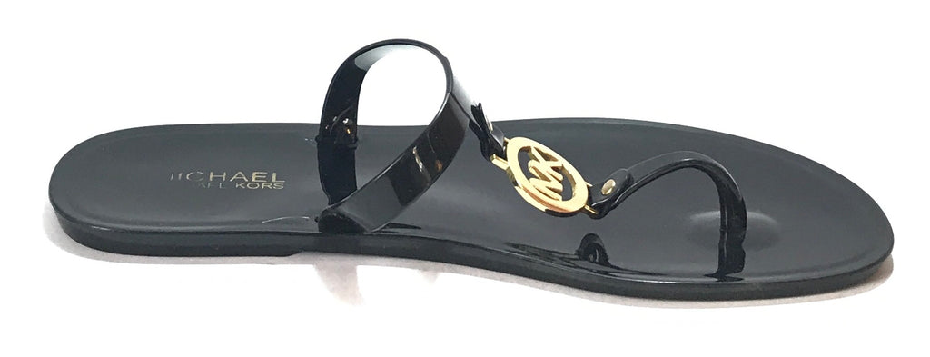 Michael Kors 'Sondra' Black Jelly Sandals | Gently Used |