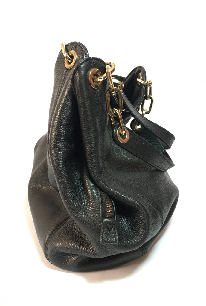 Michael Kors Black Pebbled Leather Hobo Bag | Pre Loved |