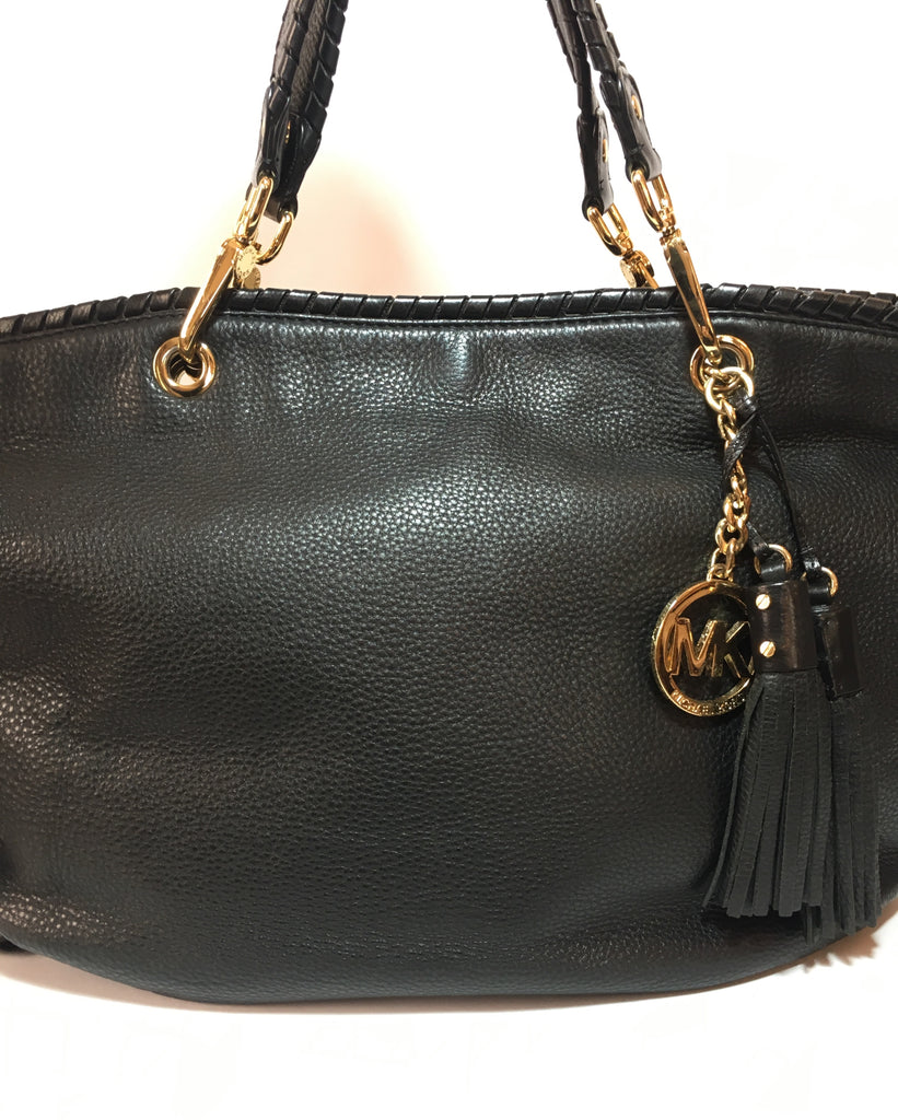 Michael Kors Black Leather Shoulder Bag | Gently Used |