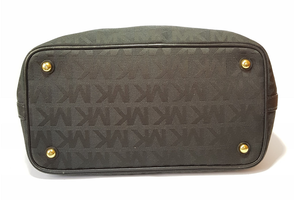 Michael Kors Black Monogram Jet Set Canvas Tote | Pre Loved |