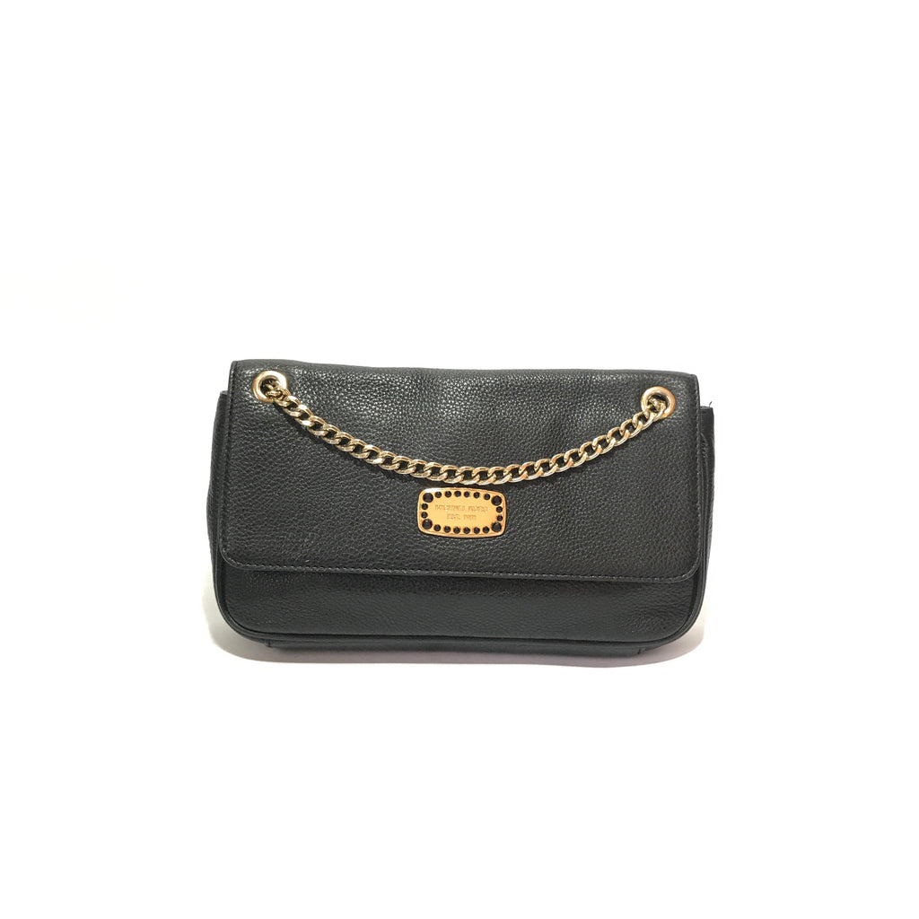 Michael Kors Black Pebbled Leather Small Shoulder Bag | Gently Used |