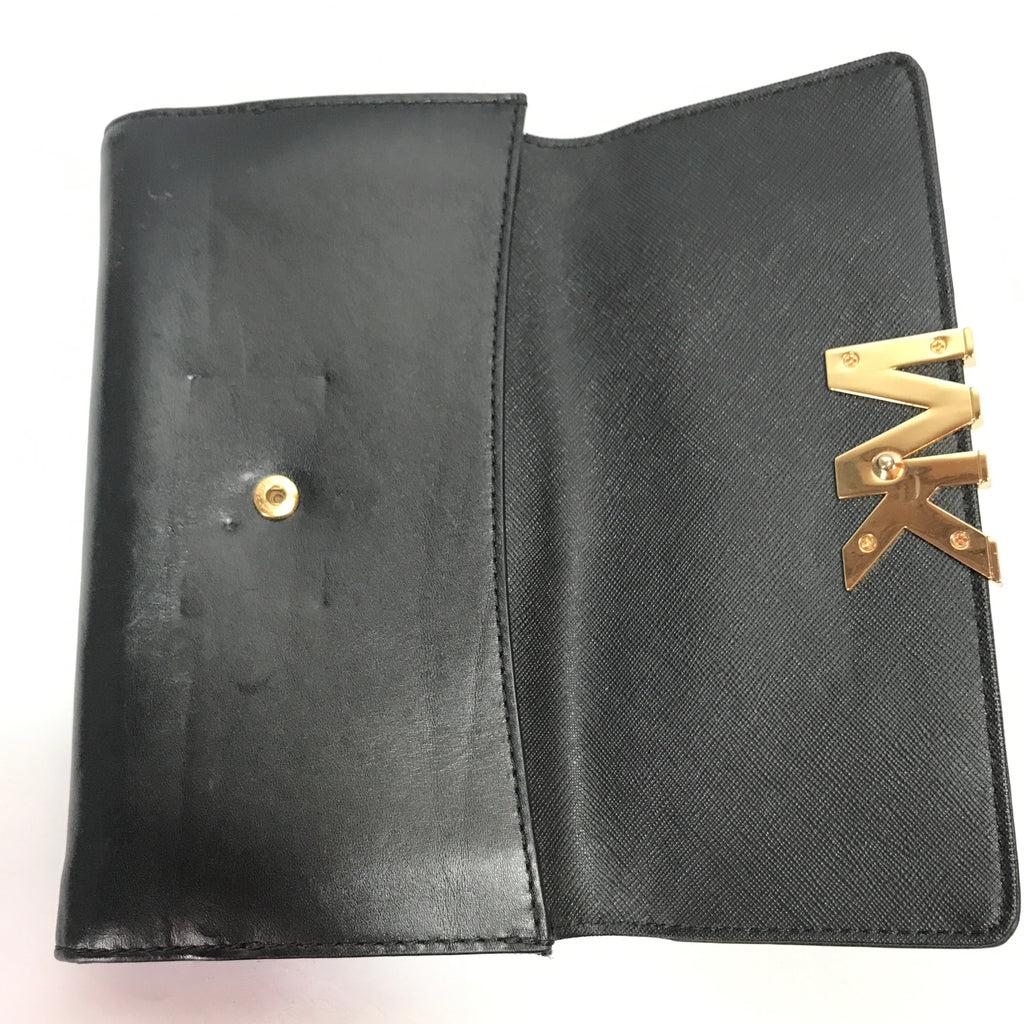 Michael Kors Black Wallet | Pre Loved |