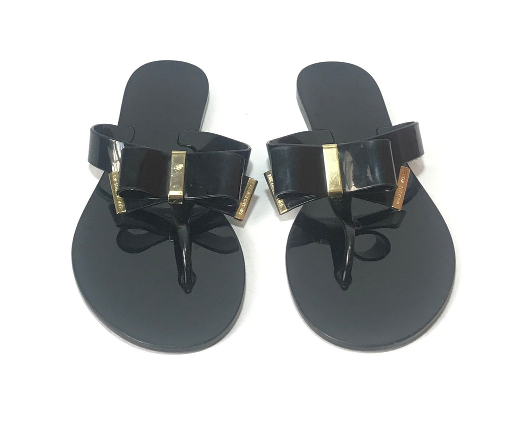 Michael Kors Black 'Kayden' Jelly Sandals | Pre Loved |