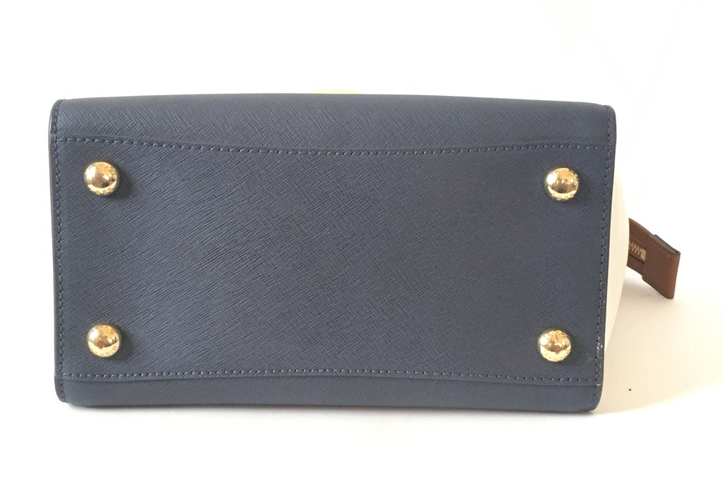 Michael Kors Tricolor 'Hudson' Leather Satchel | Gently Used |