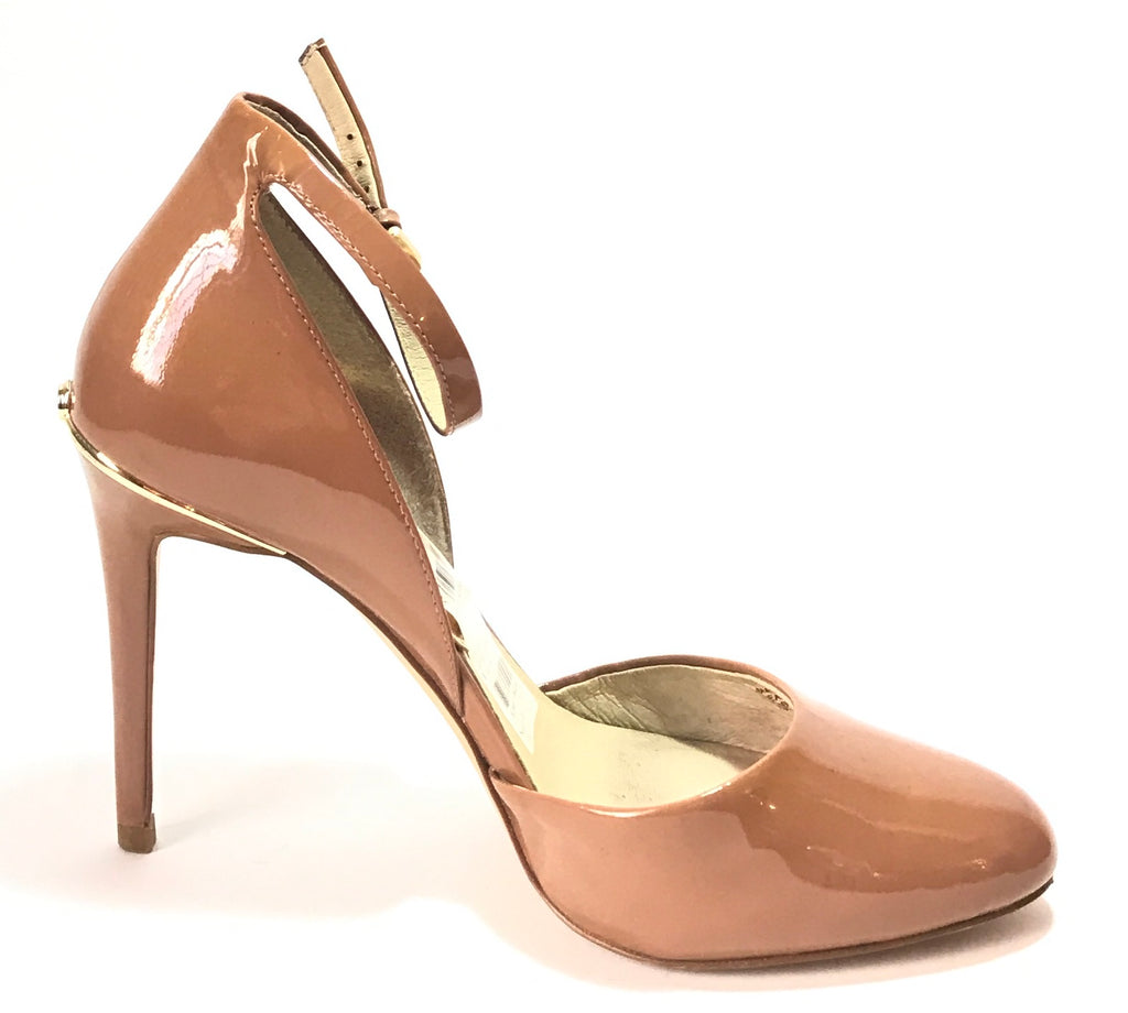 Michael Kors GEORGIA Tan Ankle Strap Pumps | Gently Used |