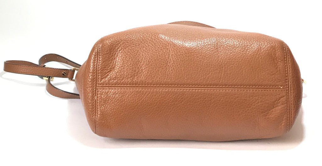 Michael Kors Tan Pebbled Leather Satchel | Gently Used |