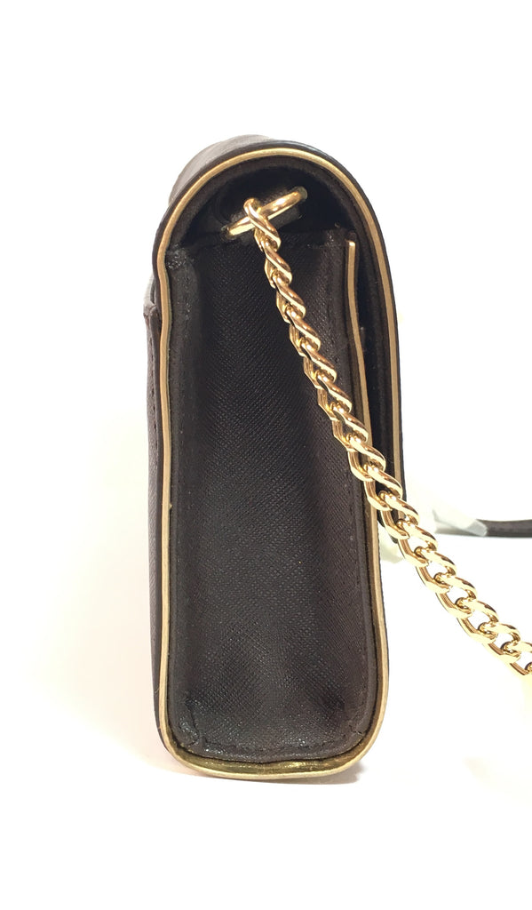 MICHAEL Michael Kors SLOAN Textured Leather Wallet on Chain Bag | Like New |