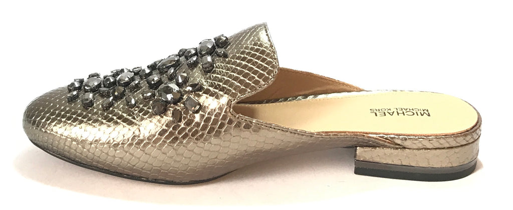Michael Kors EDIE Metallic Slides | Like New |