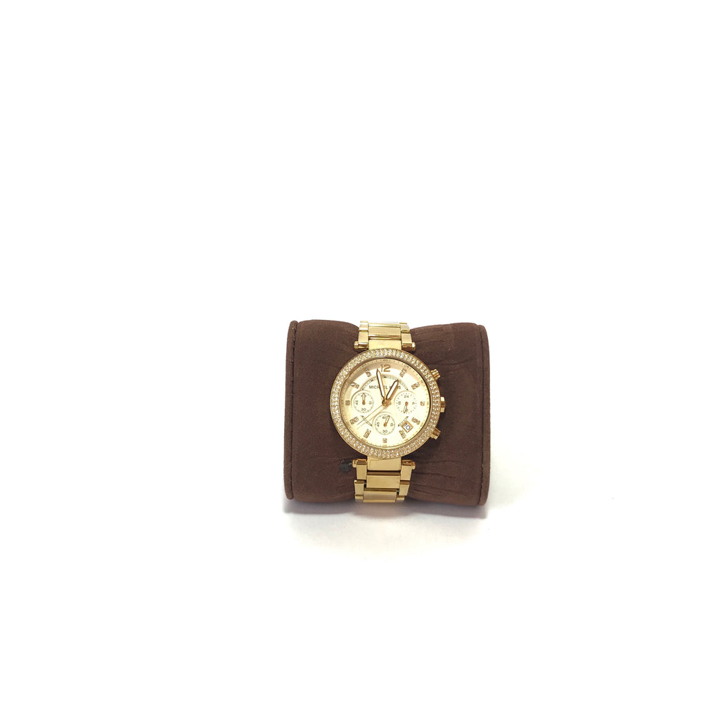 Michael Kors MK5354 Gold Chronograph Watch | Gently Used |