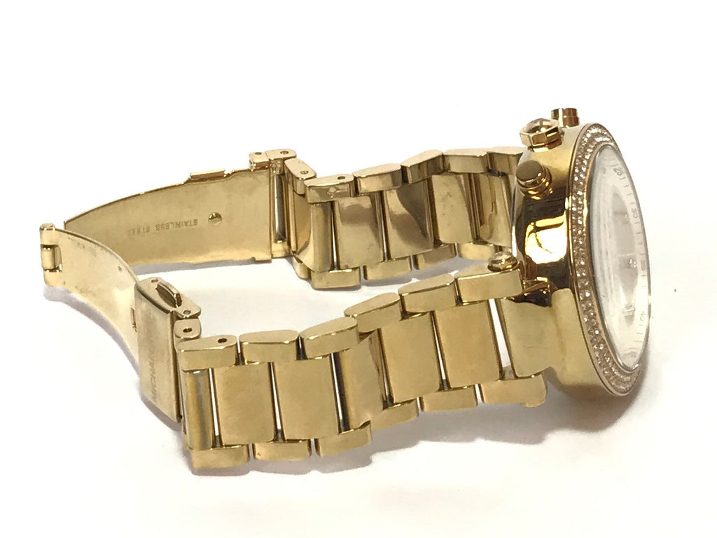 Michael Kors MK5354 Gold Chronograph Watch | Gently Used |
