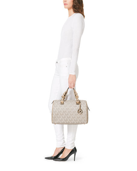 Michael Kors Vanilla Grayson Monogram Tote Brand New