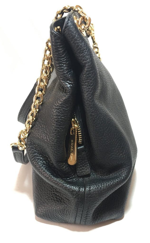 Michael Kors Black Jet Set Chain Item Leather Tote | Gently Used |