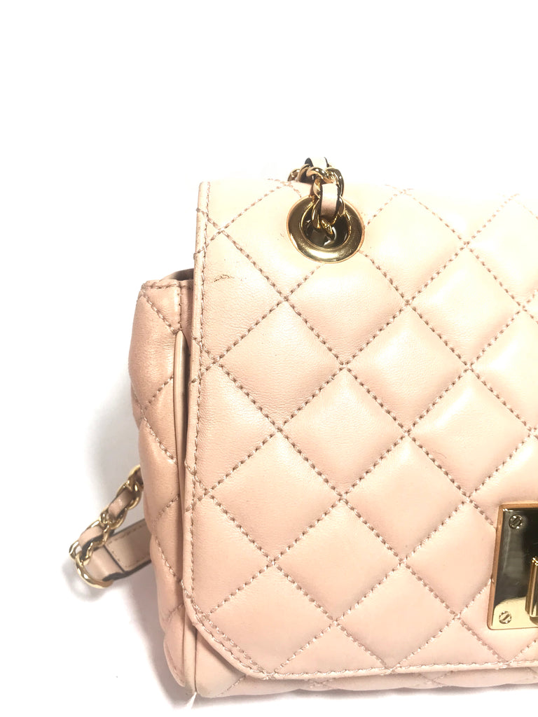 Michael Kors 'Viviane' Quilted Light Pink Leather Bag | Pre Loved |