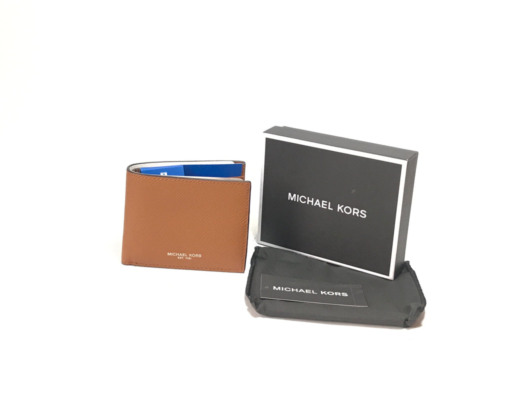 Michael Kors Tan 'Saddle Harrison' Men's Wallet  | Brand New |