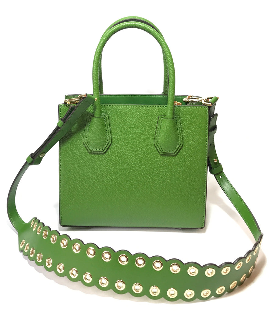 Michael Kors Mercer Green Floral Satchel  | Like New |